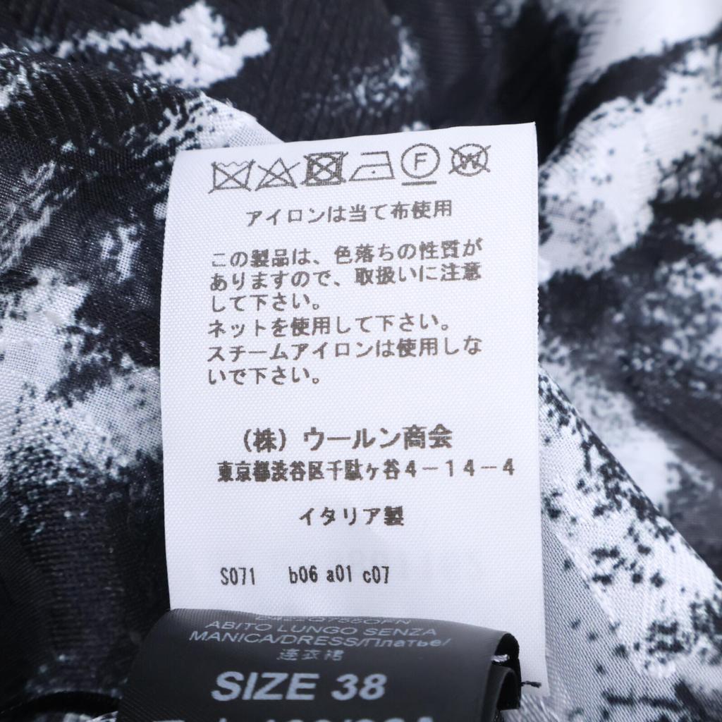 ERMANNO SCHERVINO ES9861162 Black x White Lace Floral Sleeveless Dress dress 38 blackUsed