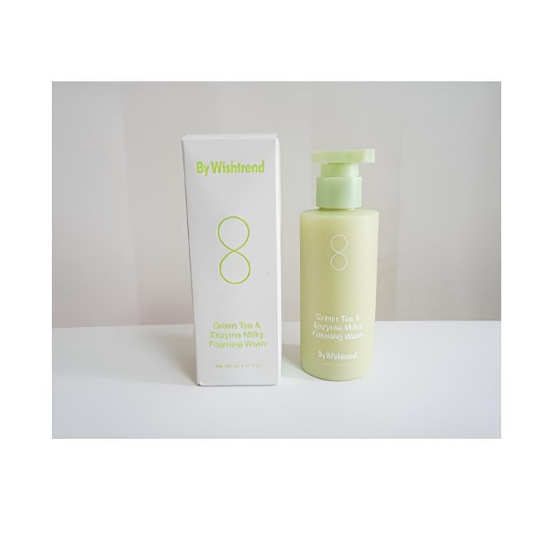[By Wishtrend] Green Tea & Enzyme Milky Foaming Wash 140 ml