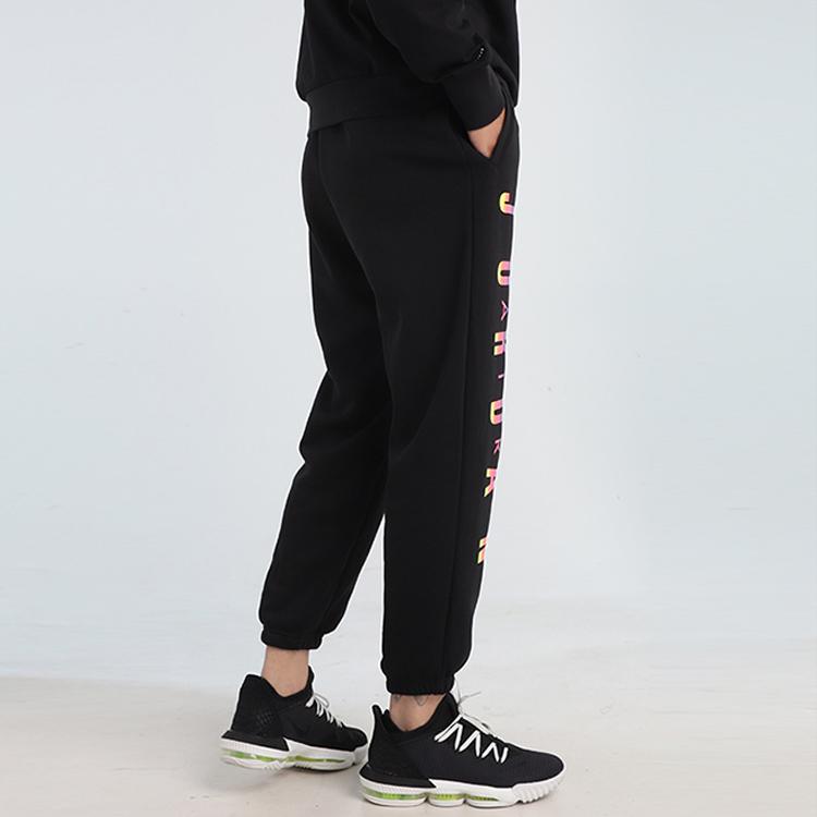 Jordan Sport DNA Fleece Joggers with Colorful Logo Weave Men Bottoms Black CU9147-010