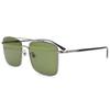 Gucci Lightweight Metal Excellence Series Square Sunglasses Men sunglasses Dark-Green GG0610SK-003
