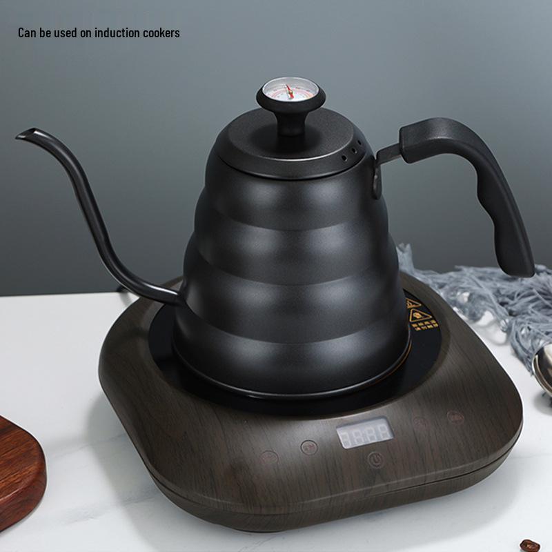 Bollitore da Caffè Teflon Cloud Pour-Over: Acciaio Inossidabile 304 Stile Giapponese con Manico con Display della Temperatura