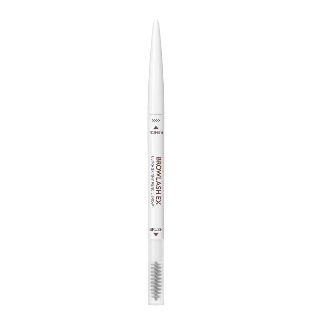 Browlash EX Ultra Skinny Pencil Brow N 01 Ash Brown Eyebrow Eyebrow Pencil with Brush Core Draws Like Hair Waterproof 0.02g Ultra-fine