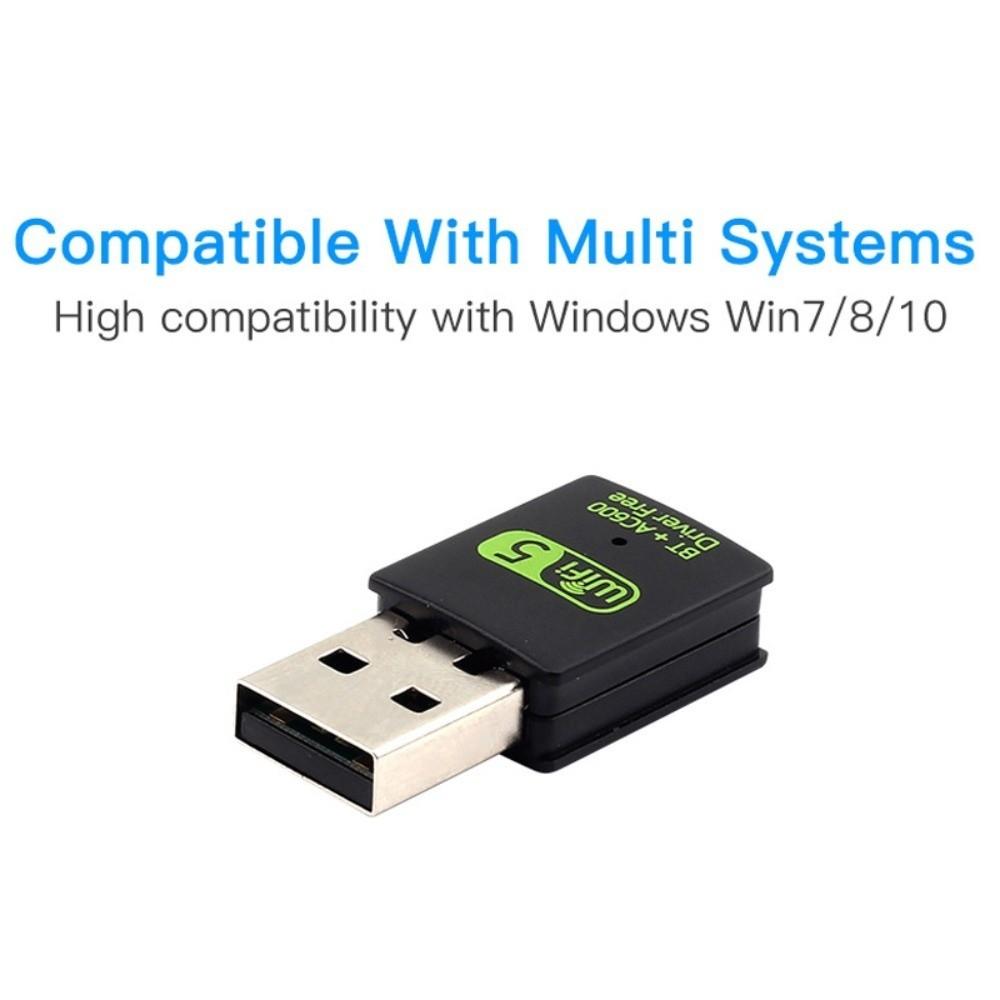 Bluetooth Bluetooth 5.0 2 in1 Dongle USB2.0 Wireless Network Card Wifi Network Adapter PC/Laptop