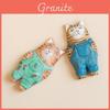 Wooden Animal Carving Cat Art Figurine For Gift And Wall Decoration