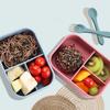 Microwavable Food Container Rectangular Picnic Box Fresh-Keeping Box Lunch Container  Office