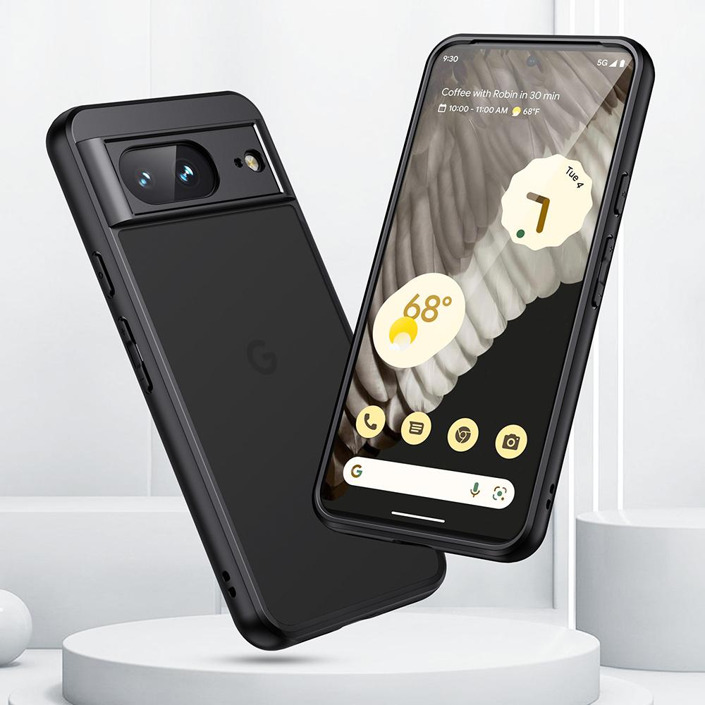 For Google Pixel 8a Case TPU+PC 2-in-1 Matte Skin-touch Phone Cover