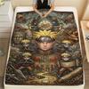 Japanese Anime Naruto Flannel Blanket Warm Soft Print Throw for Bed Sofa Chair Travel Picnic Cozy Home Decoration -Xin