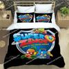 Cute Cartoon Super Zings Bedding Sets Exquisite Bed Supplies Set Duvet Cover Comforter Set Bedding Set Luxury Birthday Gift