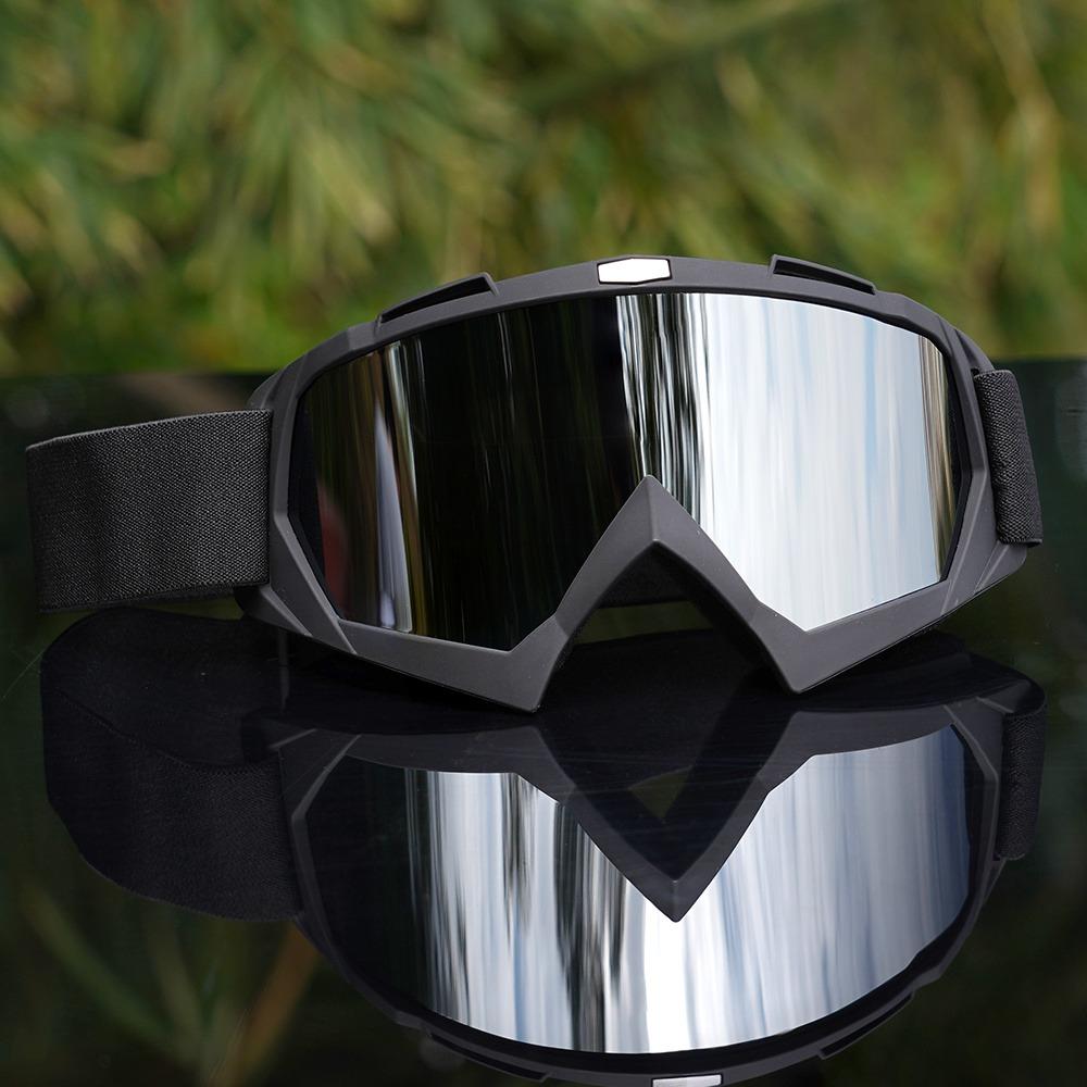 Lunettes de Moto Anti-poussière Lunettes de Course Coupe-vent pour Hommes et Femmes Motocross Vélo Ski Outdoor VTT Lunettes