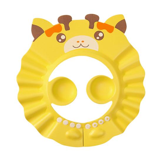 

Baby Shampoo Cap Adjustable Safe Shower Bathing Cap Hair Washing Visor Hat with Ear Muffler for Toddler Baby Kids Children жовтий