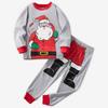 Christmas Pajama Set with Long Sleeve Top and Pants for Holiday Matching Loungewear