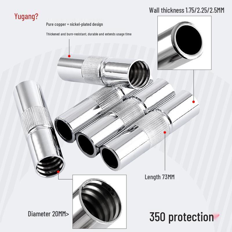 MIG Welding Accessory Set: Gas Shielded Gun, 350 Nozzle, 200 Sleeve, 500A Copper Conductive Tip.
