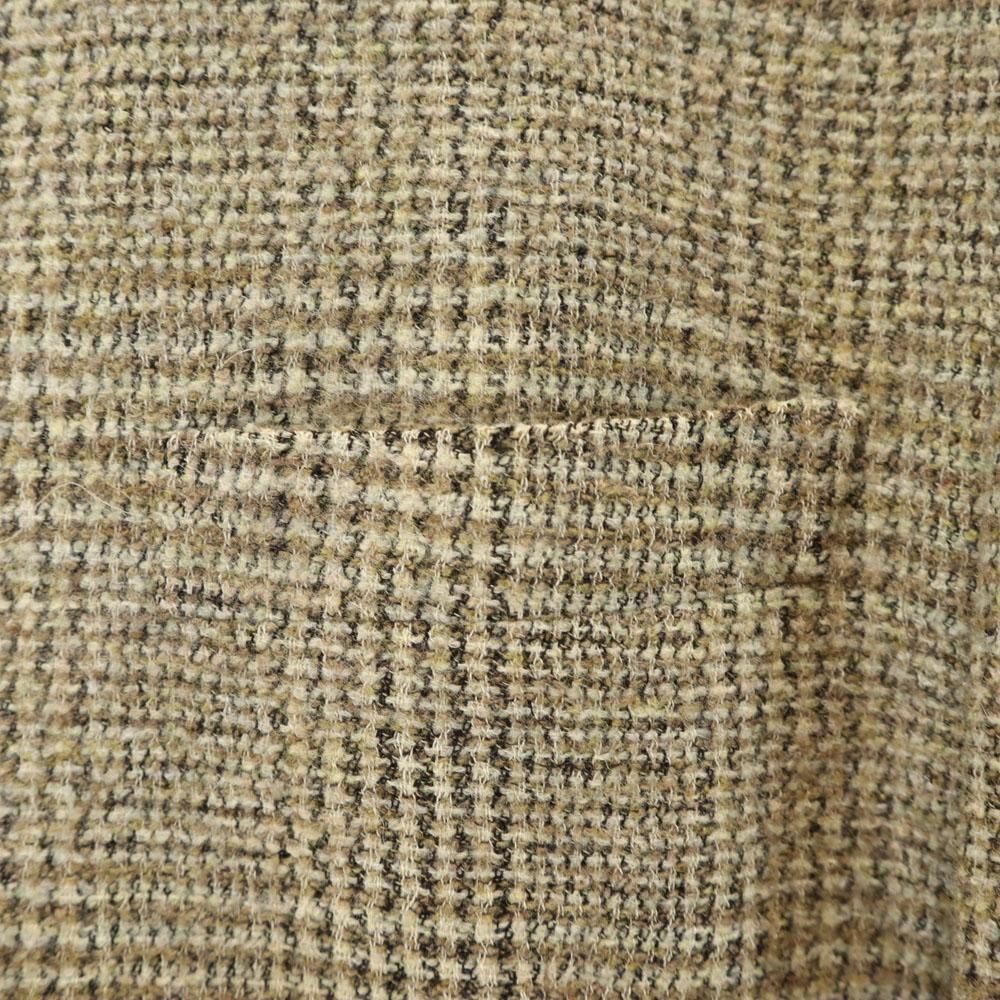 Lanvin 70s 80s Vintage Wool Blend Check Pattern Tailored Jacket R50-46 Men's Used