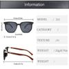 New Korean-style Round-framed Sunglasses With Wooden Grain Texture For Women Featuring Black-rimmed Lenses.334