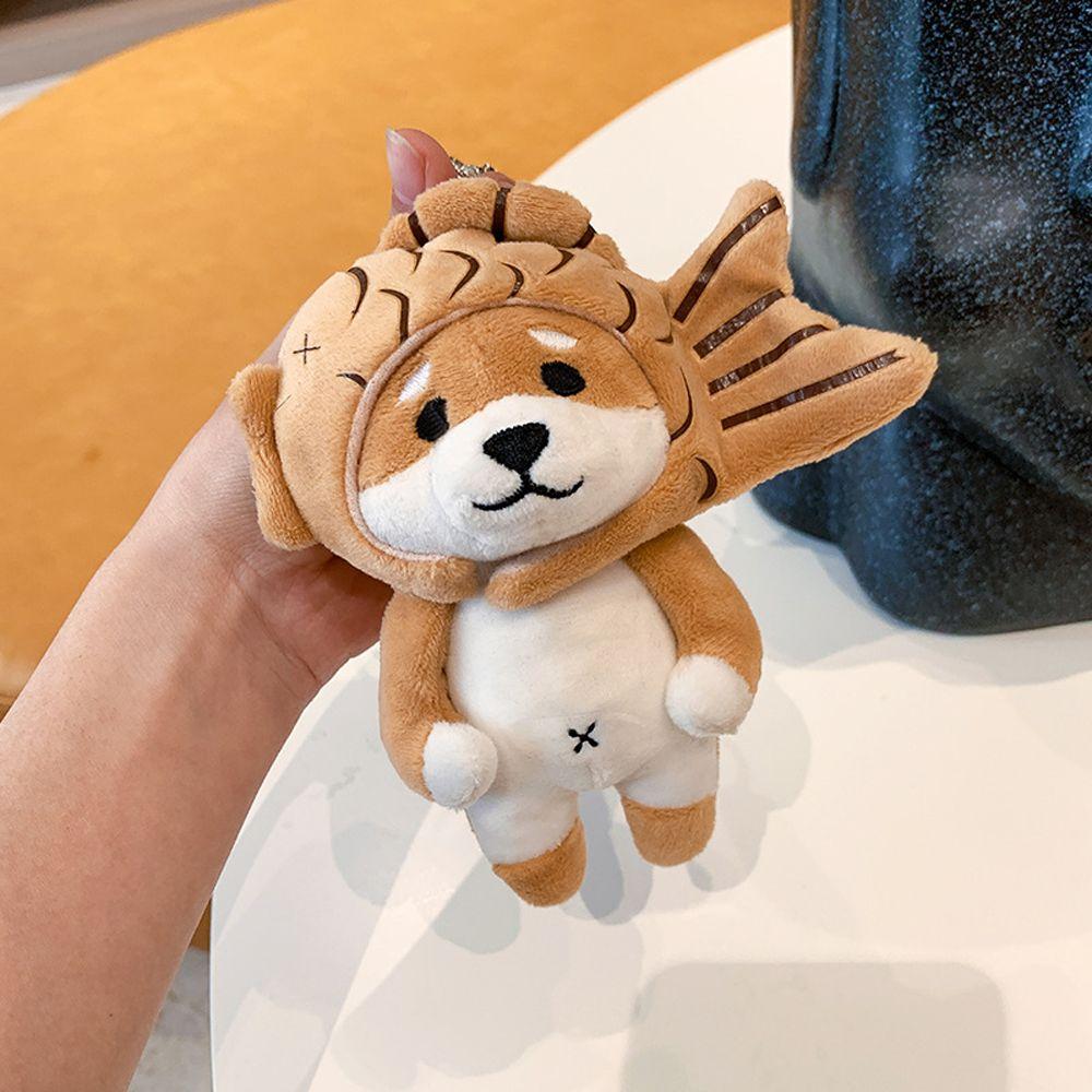 Gift Husky Pig Shiba-Inu Plush Pendant Keychain Bag Decoration Backpack Charms Stuff Plush Toy