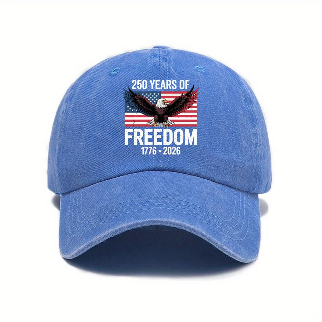 Hot-selling American Anniversary Fashion Denim Baseball Cap Female Retro Printed Soft Top Cap Male