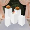 5-Tier Square Pedestal Stand Set, Multi-Functional Dessert Display Stand, Sturdy Iron Construction,Capacity 25kg Per Stand