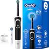 Braun Oral-B Sumizumi Clean S Electric Toothbrush, 2 Replacement Brush Tips, D100.423.2 BK, Black [Amazon.co.jp Exclusive]
