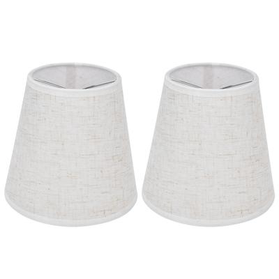2PCS Kryt stínítka na stolní lampu Látková spona Stínidlo na lampu se šroubem E14 Lustr na svícen PT09