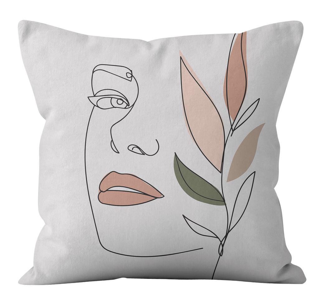 Nordic Wasabi Style Abstract Pillowcase Modern Simple Home Sofa Bedside Cushion Cover