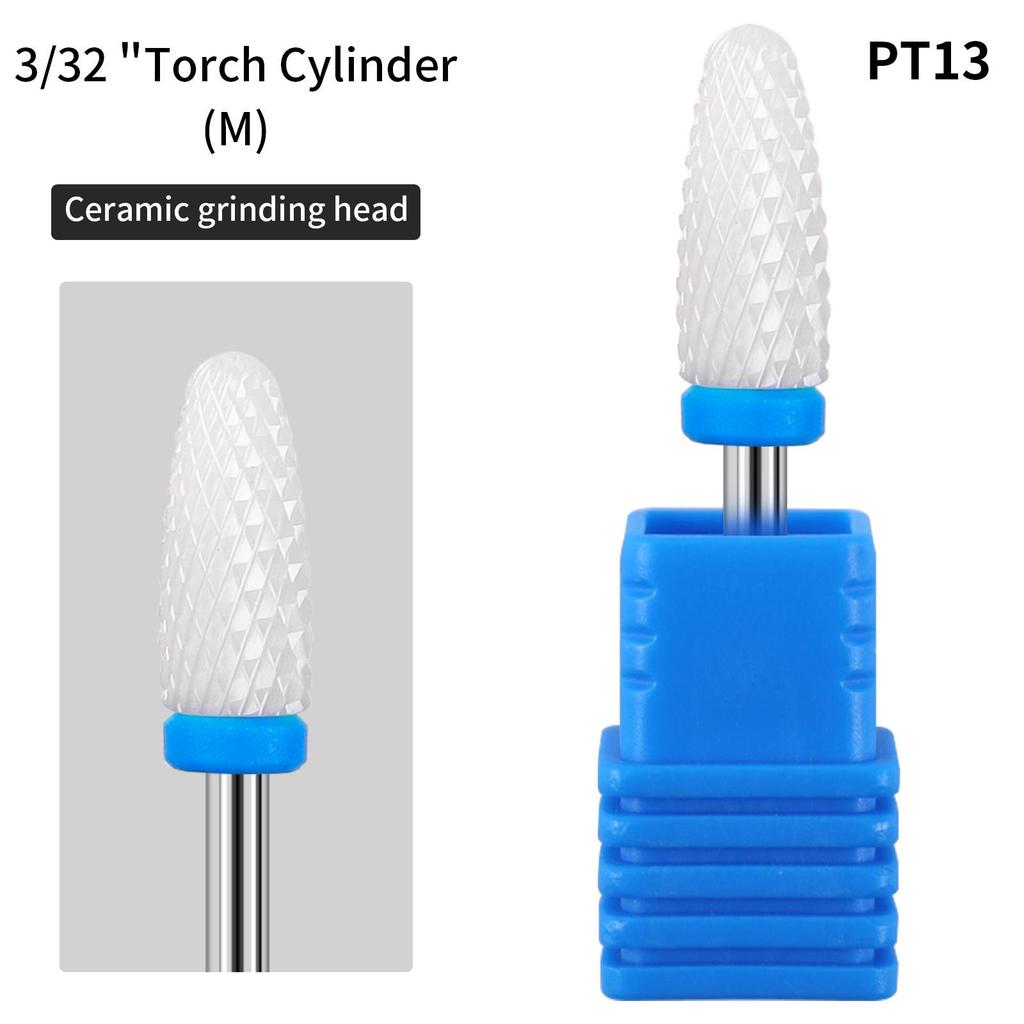 Ceramic Nail Grinding Head - Cuticle Remover & Polisher for Nail Art Tools
