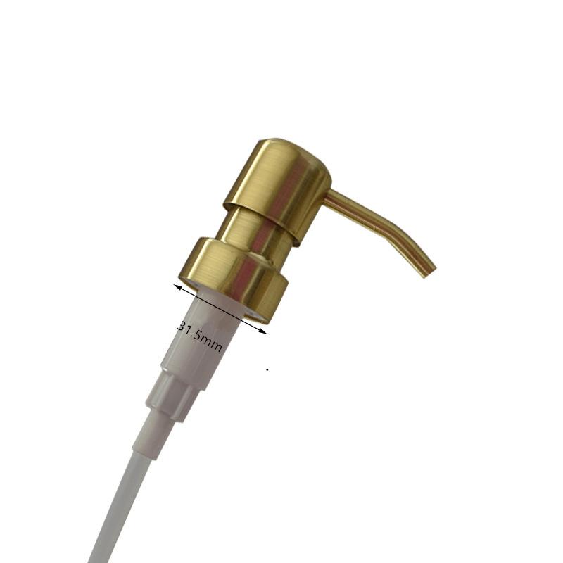 1ks Nerezová ocel 304 Tryska čerpadla Dávkovač tekutého mýdla do kuchyňského dřezu Černá/Zlatá/Růžové zlato