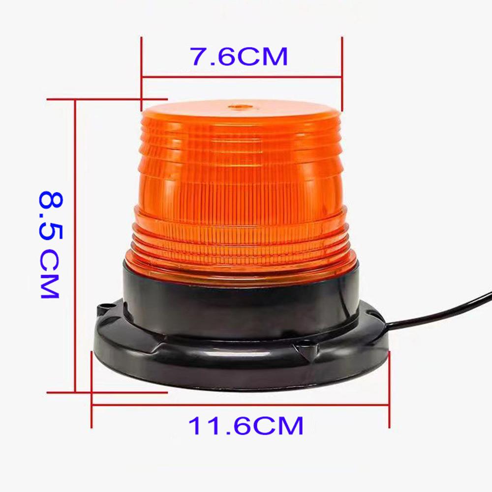 Car Truck Roof Top Warning Light Emergency LED Strobe Light Flashing Beacon With Magnetic Base For Security Auto 12V 24V