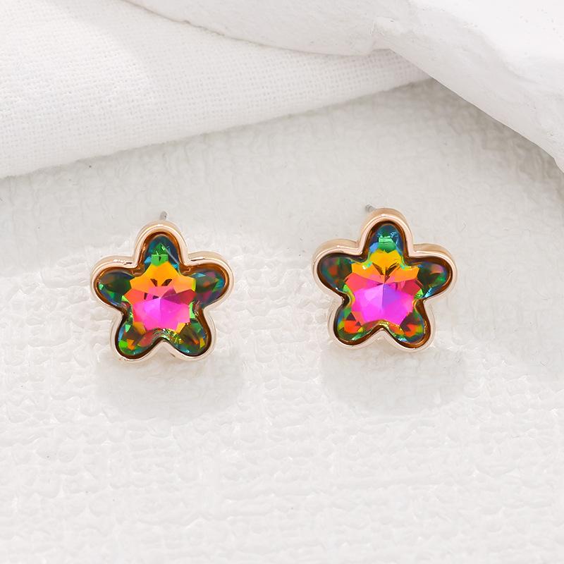 

Новый продукт постепенное изменение пятизвездочные серьги женская мода индивидуальность инс легкая роскошь женские серьги серьги-пусеты