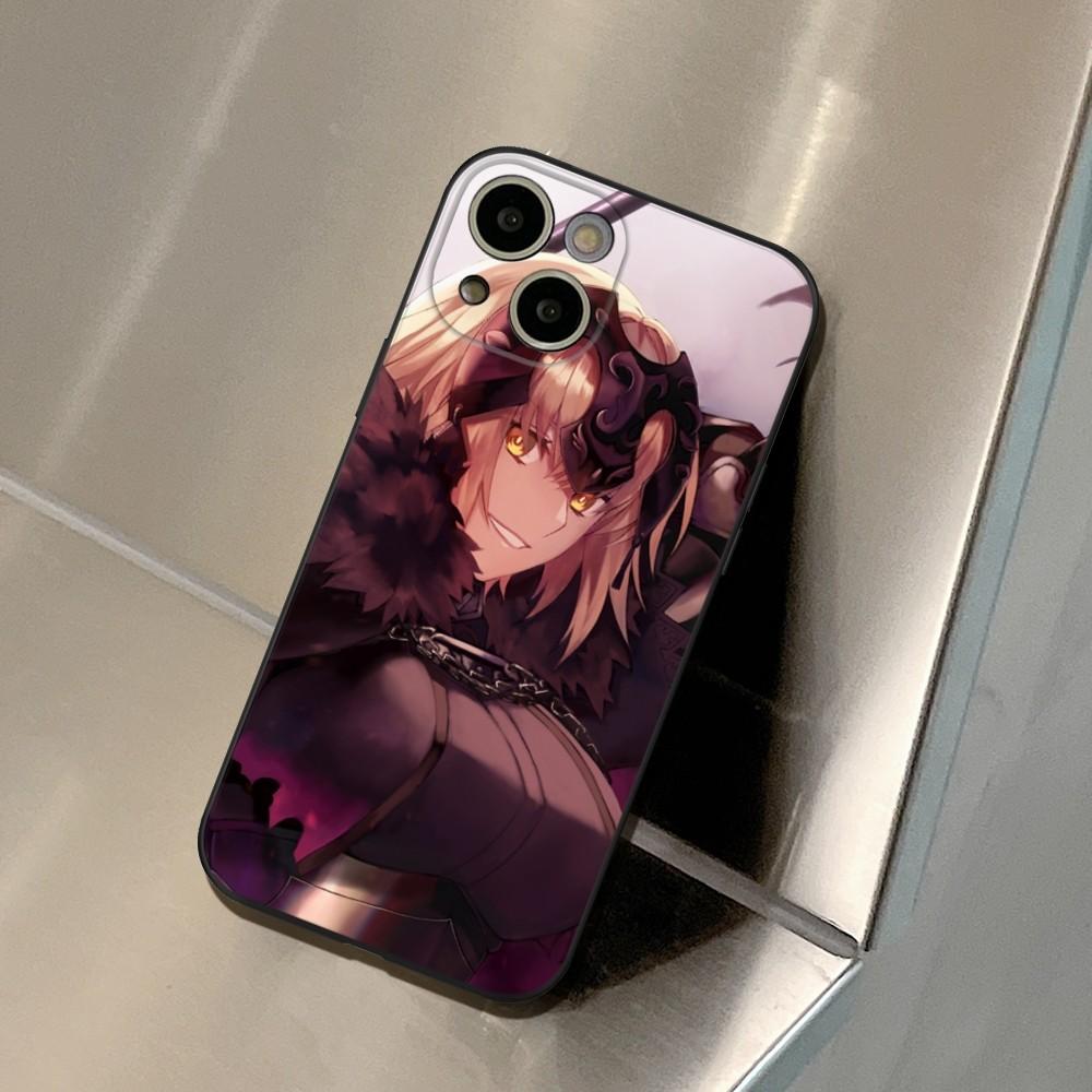 Jeanne D'Arc Alter Fodral FÖR IPhone 15 14 11 12 Pro 8 7 15 Plus 13 Pro MAX XR XS MINI SE 2020 Svarta Fodral