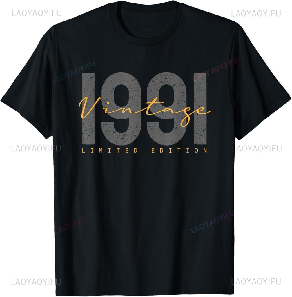 Classic 1991 Varsity Vintage College Style 34rd Birthday Custom Printed Graphic T Shirts Print On DeUnisexd Camiseta Hombre