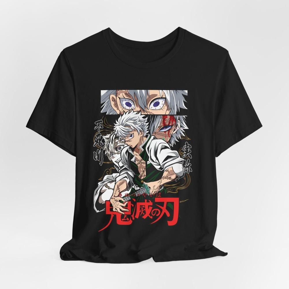 Sanemi Anime Graphic T-Shirt Tee Tops, Unisex Jersey Short Sleeve T-Shirt, Demon Slayer