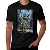 Valheim Aquarel Lijn en Was Door Nil Rocha T-shirt Grote Maten Basic T-shirt