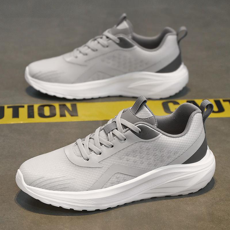 

Теннисные туфли мужские плоские удобные для спорта на открытом воздухе повседневные беговые кроссовки роскошный дизайн дышащие оригинальные кроссовки для мужчин 39 серый