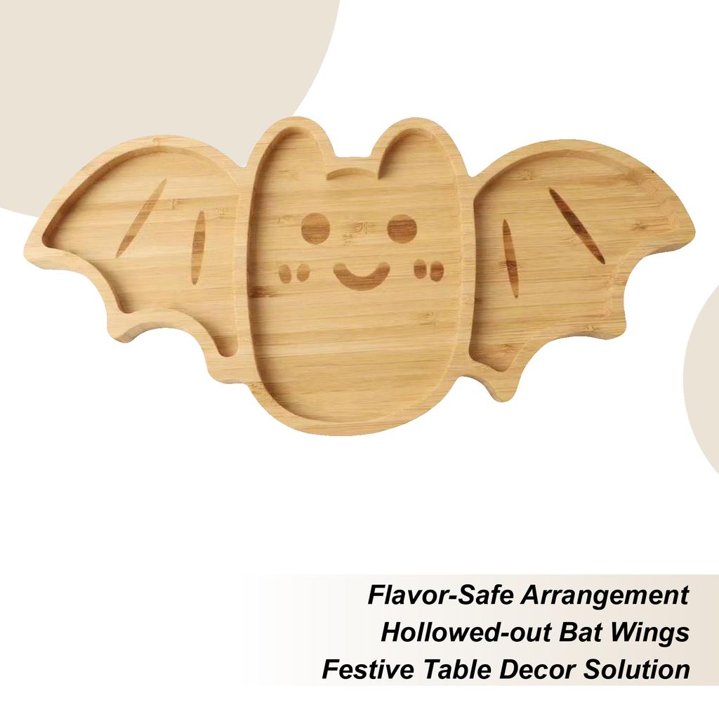Food Serving Trays Halloween Bat Serving Board For Charcuterie Portable Food Storage Plate For Seafood Fruits Meats Appetizers