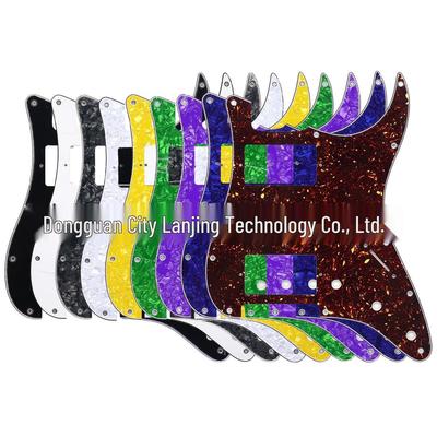 Double Single Double HSH Electric Guitar Pickguard, Scratch-Resistant, 11-Hole ST SQ Fender Music Guard, Musical Instrument Accessory