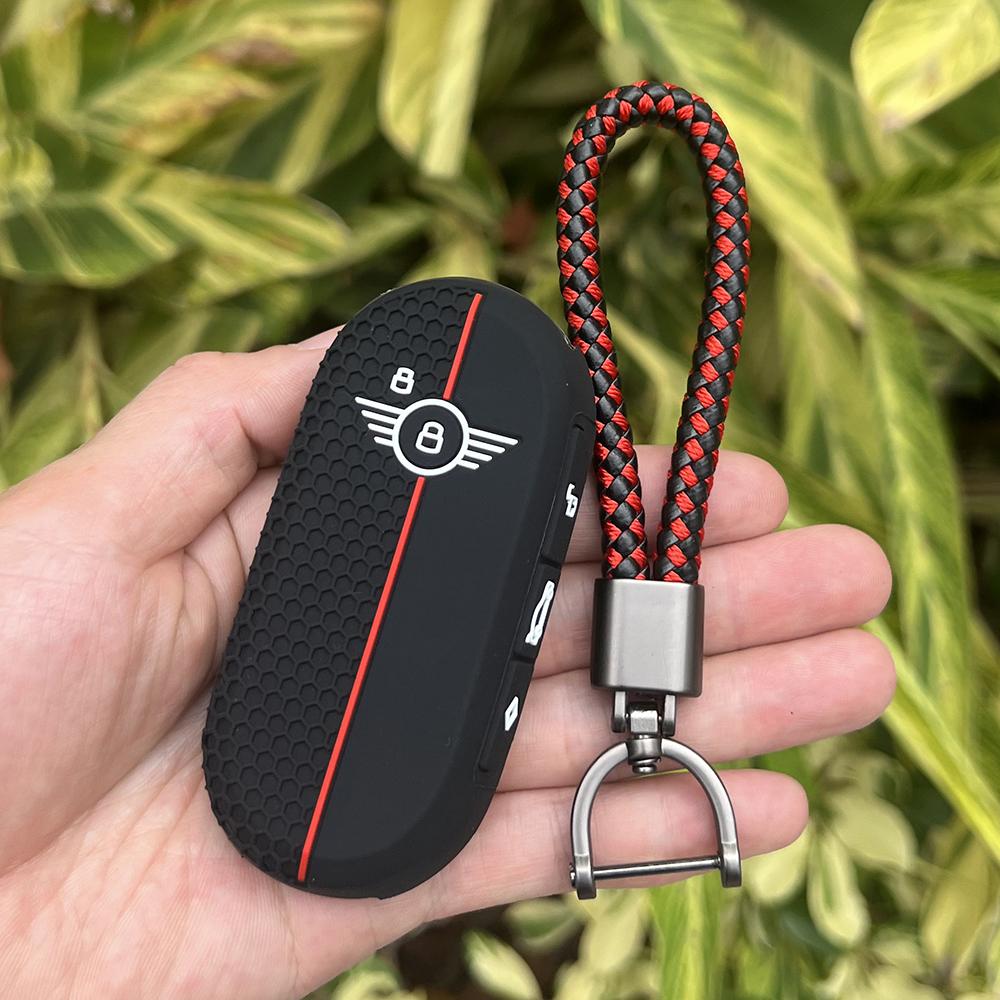 

Silicone Car Key Protector for Bmw Mini Countryman Cooper One 2023 2024 Rubber Auto Remote Cover Case Keychain Accessories Shell