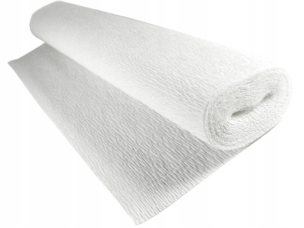 Bibuła dekor Krep 50x250 cm 180GR 600 BIAŁA