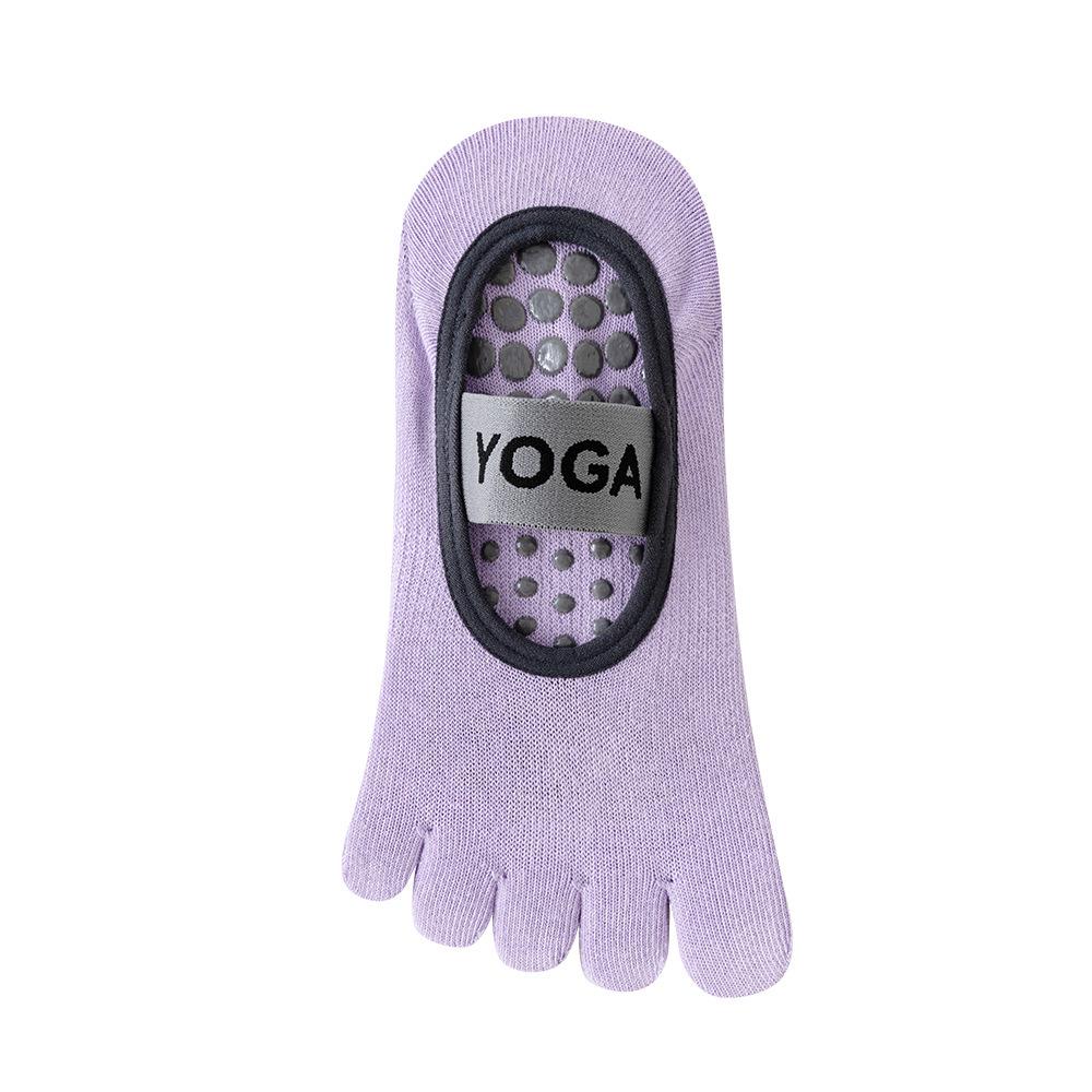 Women's Lace-Up Five-Finger Yoga Toe Socks - Non-Slip, Breathable Sports Socks for Pilates