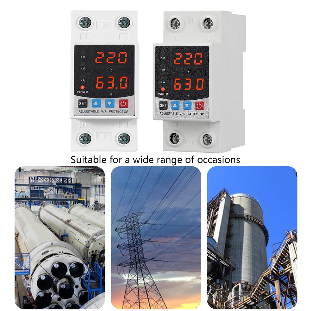 Under Over Voltages Protectors Voltages Output Stabilizer Single Phase Voltages Protectors Relays Reset Protectors