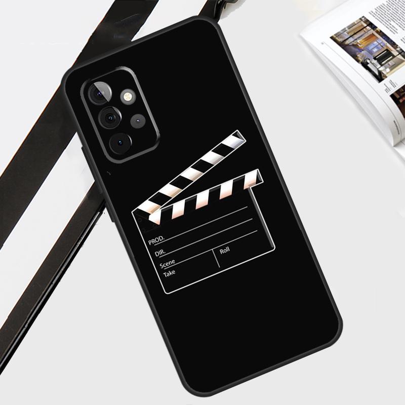 Film Clapperboard Case For Samsung Galaxy A55 A35 A15 A56 A36 A26 A16 A06 A54 A34 A14 A12 A22 A32 A52 A13 A53