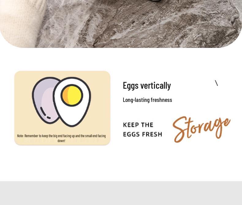 Doppelschichtige transparente Eieraufbewahrungsschublade – Lebensmittelgeeigneter, bruchsicherer Halter für den Kühlschrank.