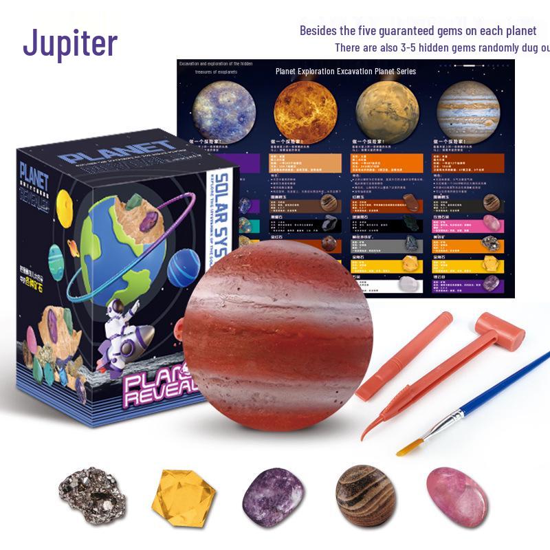 Planet Gem Archaeological Excavation Toy - Educational Treasure Hunt for Kids