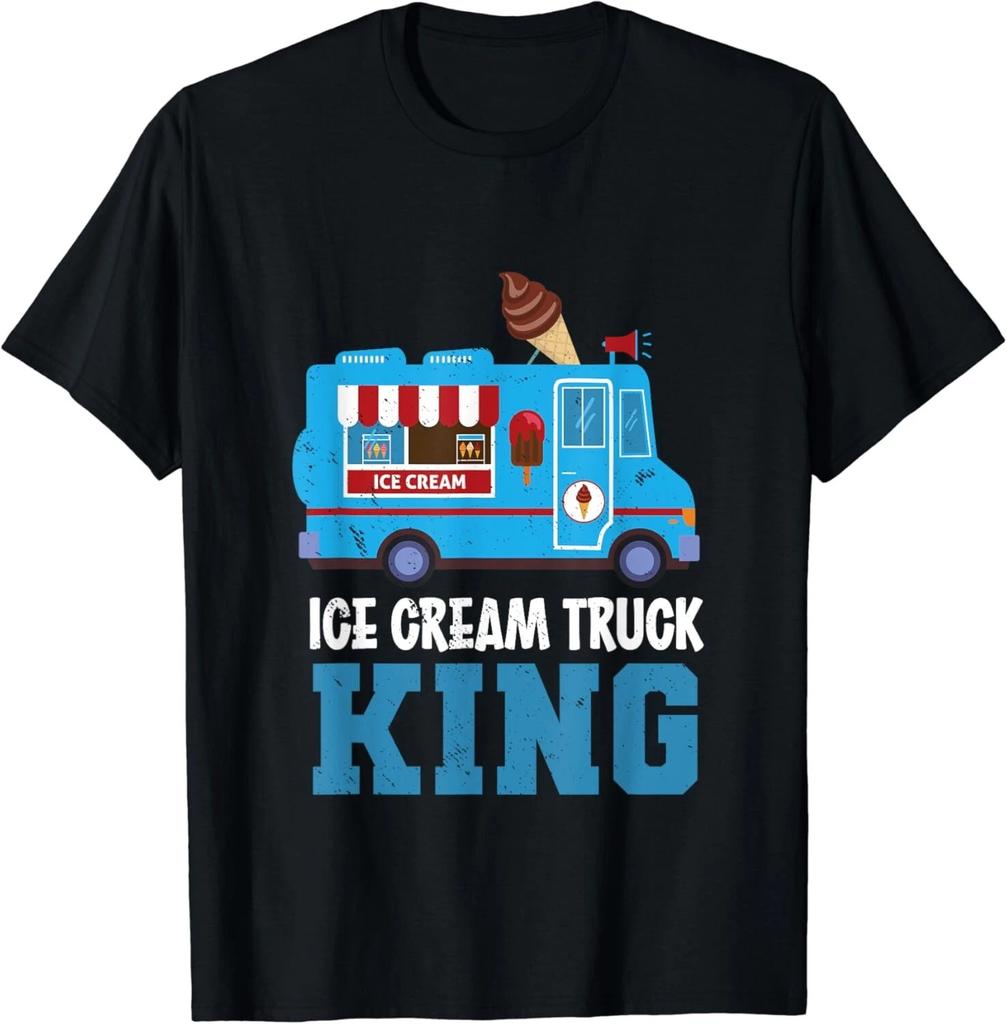Ice Cream Truck King Nostalgia Summer Ice Cream Truck Driver Unisex T-Shirt