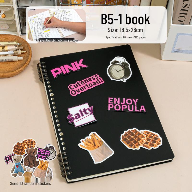 Ergonomic, High-value Loose-leaf Notebook with Detachable Binder; Suitable for High School and Junior High Students.