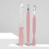 4-14pcs Steel Manicure Pedicure Tool Set Nail Curved Scissors Clippers Dead Skin Remover Ear Digging Spoon Manicure Tools