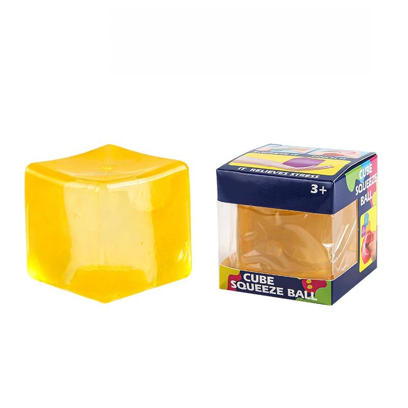 ND Squishy Hand Squeeze Cube Model, Malt Sugar Texture Fluffy Elastic Stress Relief Fidget Model, Workspace Decompression G