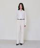 The Ello Cotton Pintuck Pants (Cream)