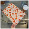 TS JYL laptop bag,Korean Heart Floral Sleeve 11 Inch iPad Pro 14 15 Inch Laptop Storage