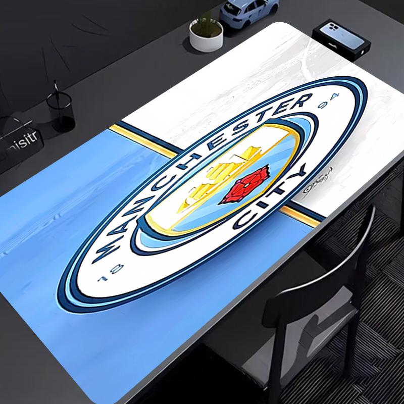 Manchester City Football Club Mauspads - Rutschfeste Gummibasis, Glatte Oberfläche für Arbeit, Gaming, Büro und Zuhause, Schreibtisch-Mauspad