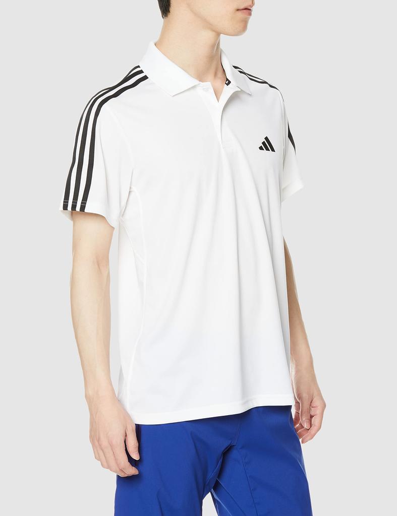Adidas Train Essentials Pique Training Polo Size XL 3-Stripes Shirt, Men's, White/Black (IB8109), (BXH46)